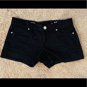Black Jean Shorts